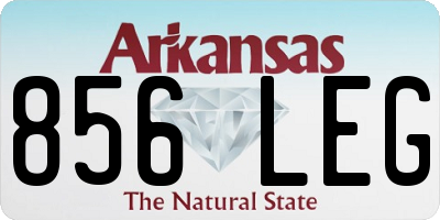 AR license plate 856LEG