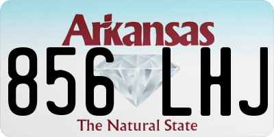 AR license plate 856LHJ