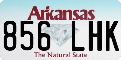 AR license plate 856LHK
