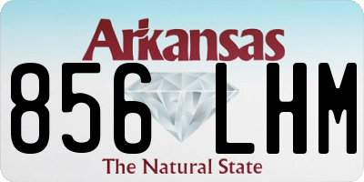 AR license plate 856LHM