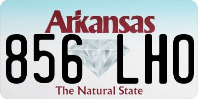 AR license plate 856LHO