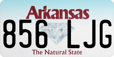 AR license plate 856LJG