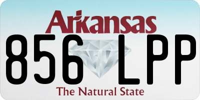 AR license plate 856LPP