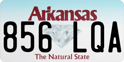 AR license plate 856LQA