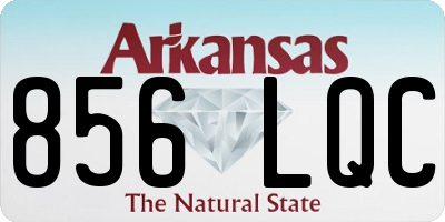AR license plate 856LQC