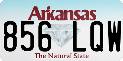 AR license plate 856LQW