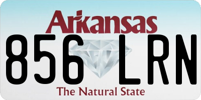 AR license plate 856LRN