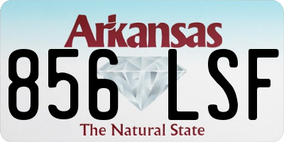 AR license plate 856LSF