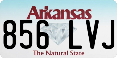 AR license plate 856LVJ
