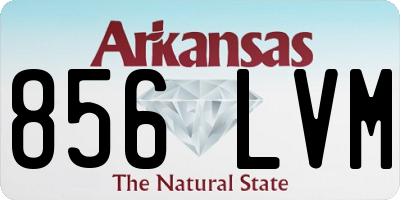 AR license plate 856LVM