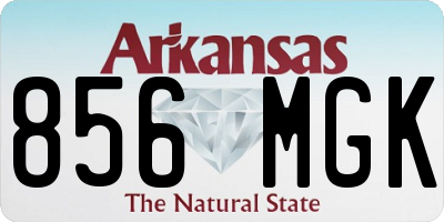 AR license plate 856MGK