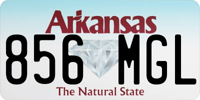 AR license plate 856MGL