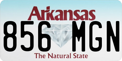 AR license plate 856MGN