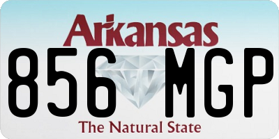 AR license plate 856MGP