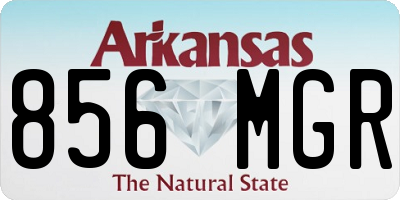 AR license plate 856MGR