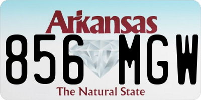 AR license plate 856MGW