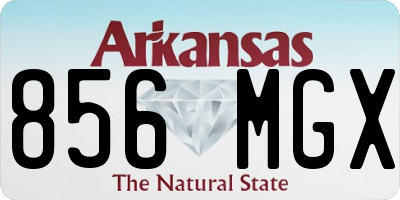 AR license plate 856MGX