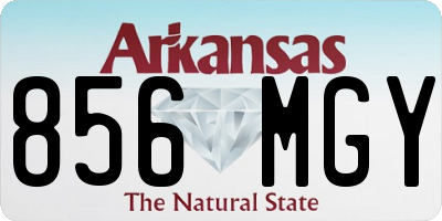 AR license plate 856MGY