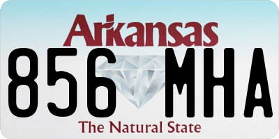 AR license plate 856MHA