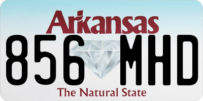 AR license plate 856MHD