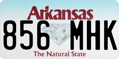 AR license plate 856MHK