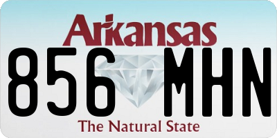 AR license plate 856MHN