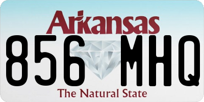 AR license plate 856MHQ