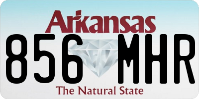 AR license plate 856MHR