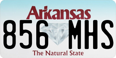 AR license plate 856MHS