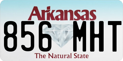 AR license plate 856MHT