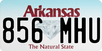 AR license plate 856MHU