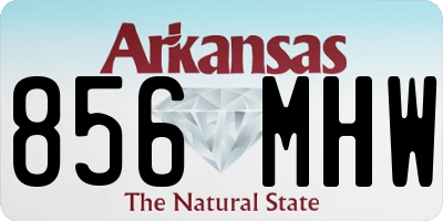 AR license plate 856MHW