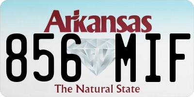AR license plate 856MIF