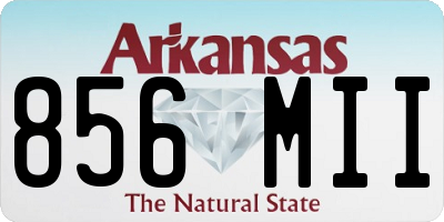 AR license plate 856MII