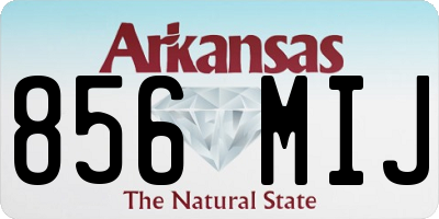 AR license plate 856MIJ