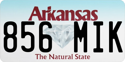 AR license plate 856MIK