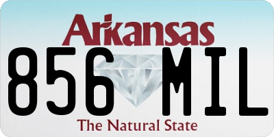 AR license plate 856MIL