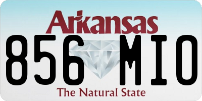 AR license plate 856MIO