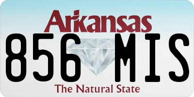 AR license plate 856MIS