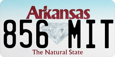 AR license plate 856MIT
