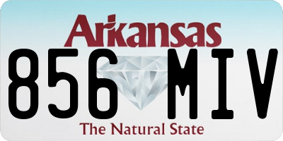 AR license plate 856MIV