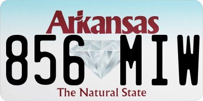AR license plate 856MIW