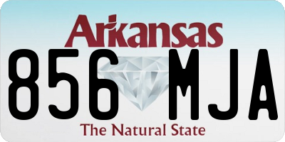 AR license plate 856MJA