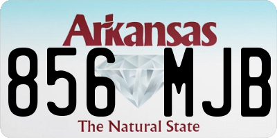 AR license plate 856MJB