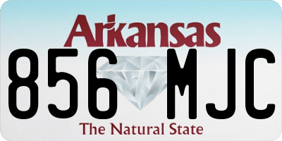 AR license plate 856MJC