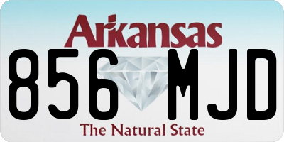 AR license plate 856MJD