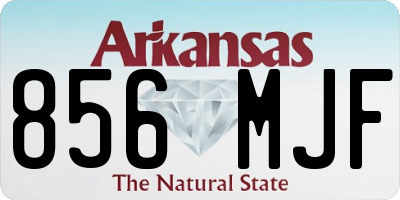 AR license plate 856MJF