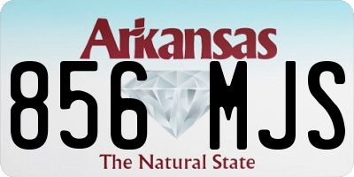 AR license plate 856MJS
