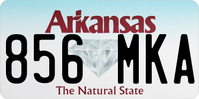 AR license plate 856MKA