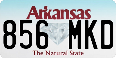 AR license plate 856MKD